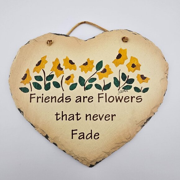 Plain Jane Friends Slate Wall Plaque Sign - Picture 1 of 4
